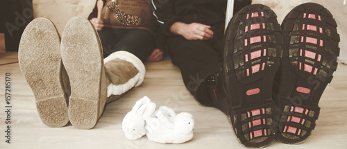 Fotografia Futurs parents, tailles des chaussures