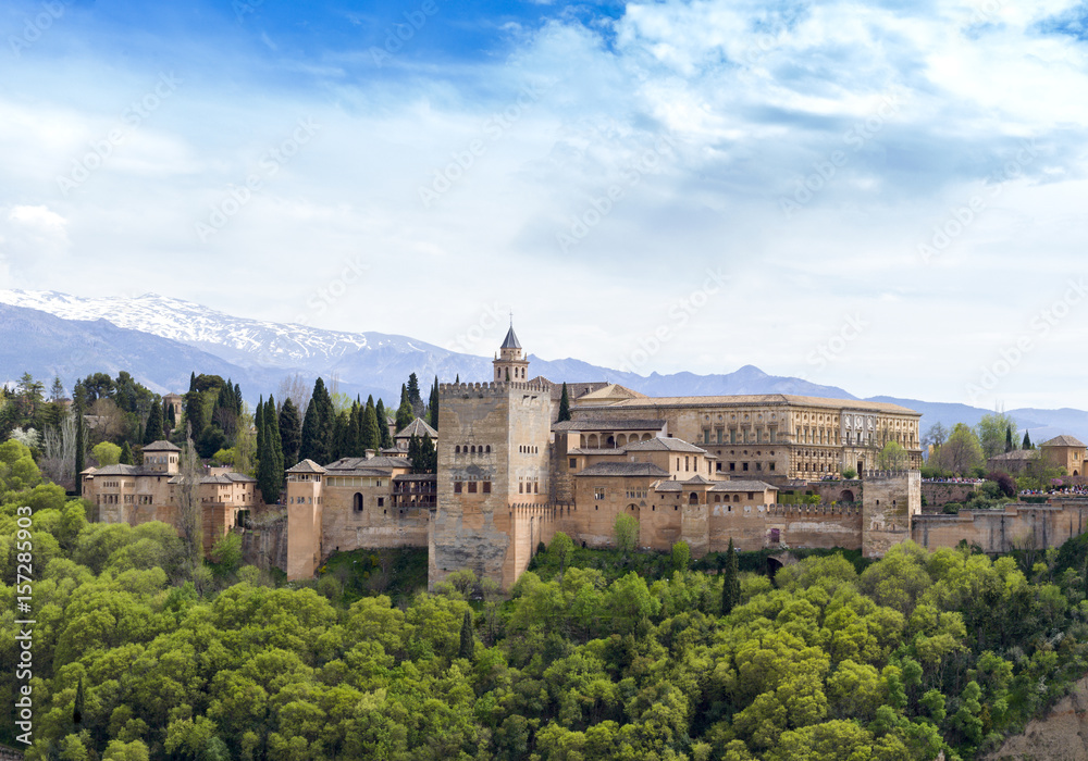 The Alhambra Palace of Granada, Spain