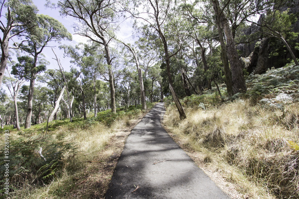Hiking, Hanging Rock reserve, Victoria, Australia. Hiking, Hanging Rock reserve, Victoria, Australia.