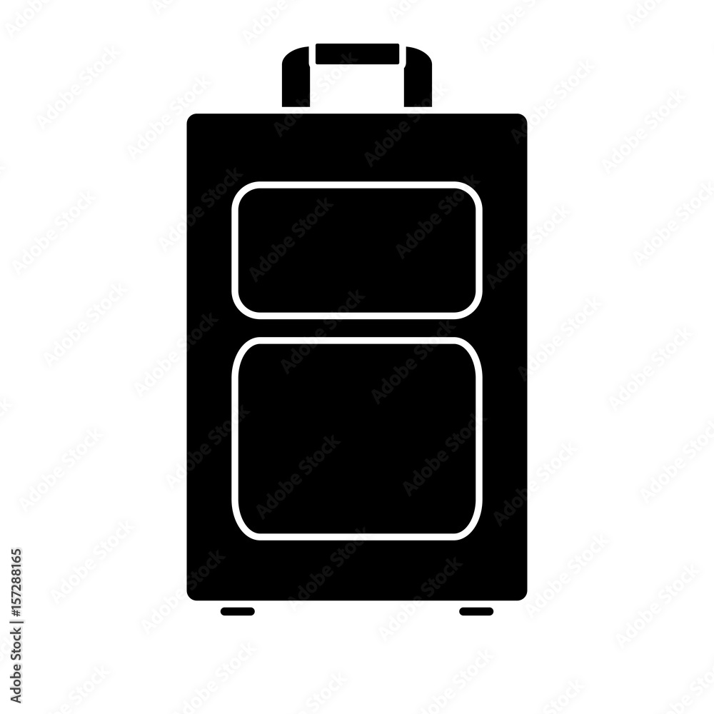 travel suitcase icon over white background. vector illustration travel suitcase icon over white background. vector illustration