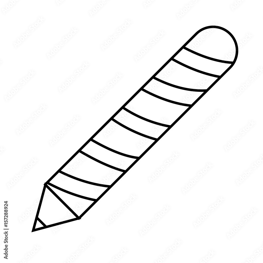 pencil utensil icon over white background. vector illustration pencil utensil icon over white background. vector illustration