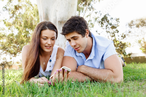 Young couple in the park