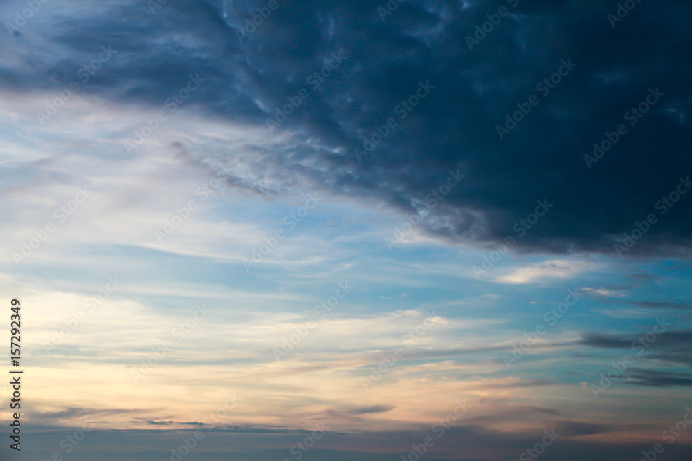 Blue sky with cloud.