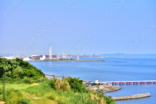 高砂火力発電所の遠景