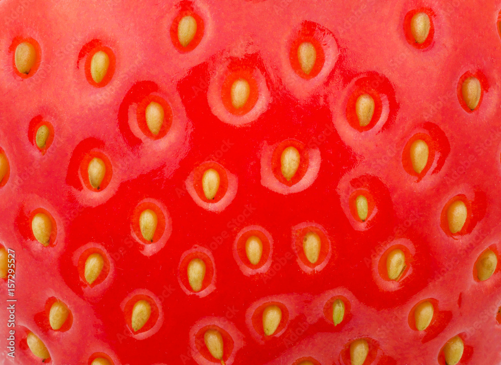 Strawberry texture close-up