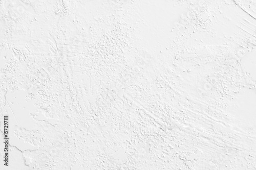 White grunge plaster wall background photo