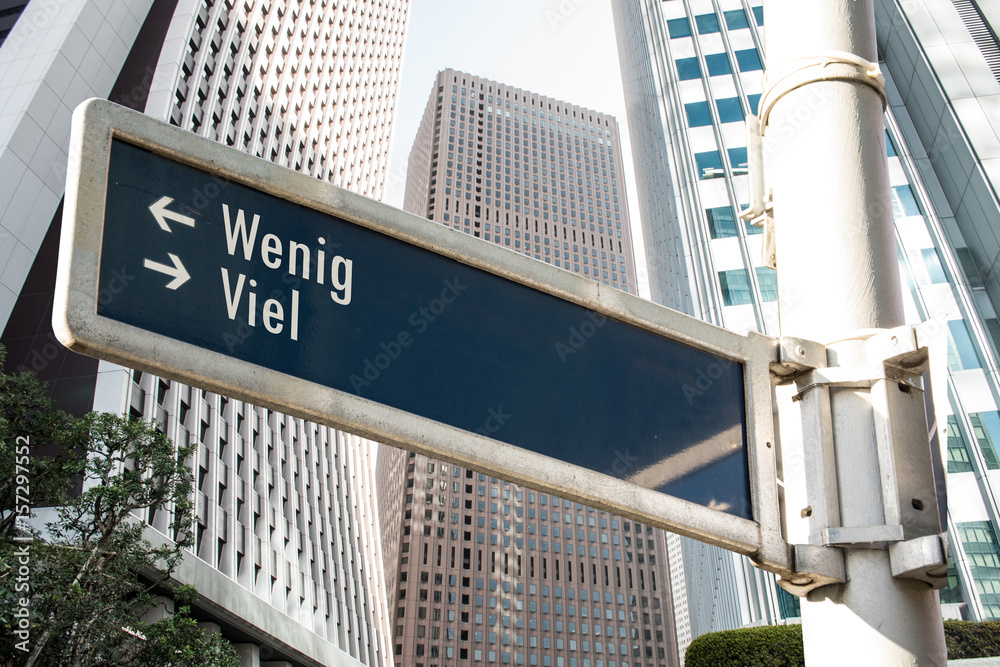 Obraz premium Schild 208 - Viel