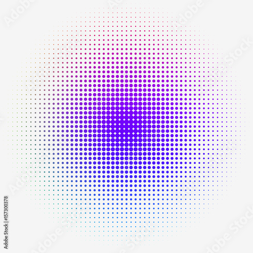 Colorful Halftone dotted Gradation