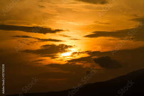 cloud and sky sunset light © hiran5