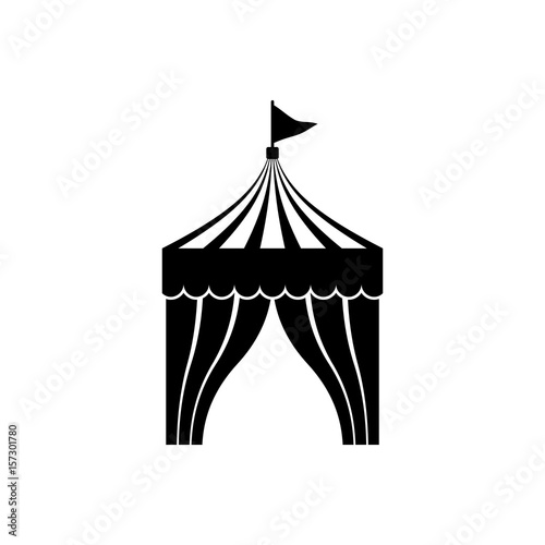 Circus tent vector icon