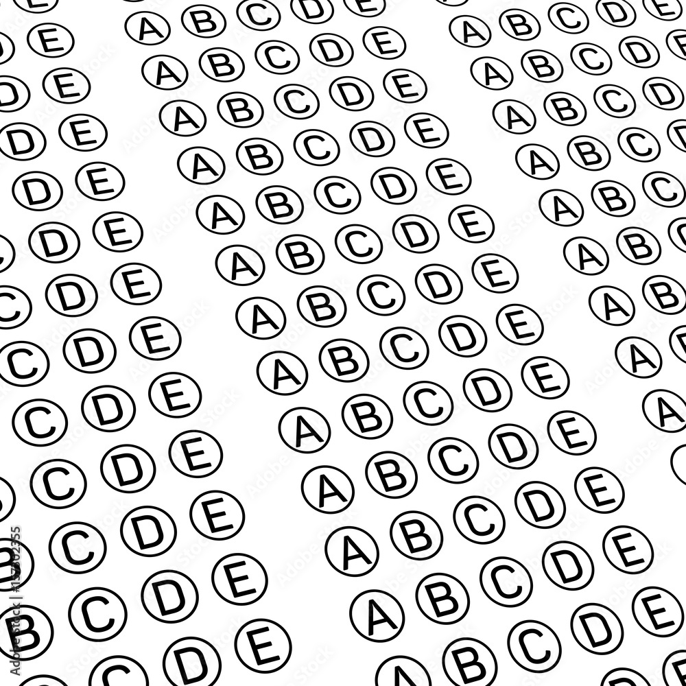 Examination test sheet background. Education concept vector illustration Examination test sheet background. Education concept vector illustration