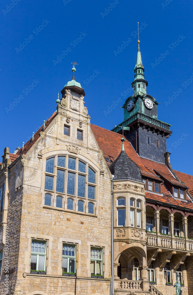Old town hall at the market square of Buckeburg