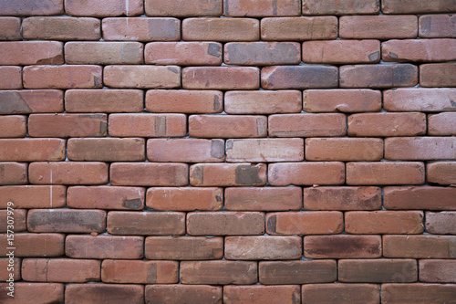 Orange stone brick wall