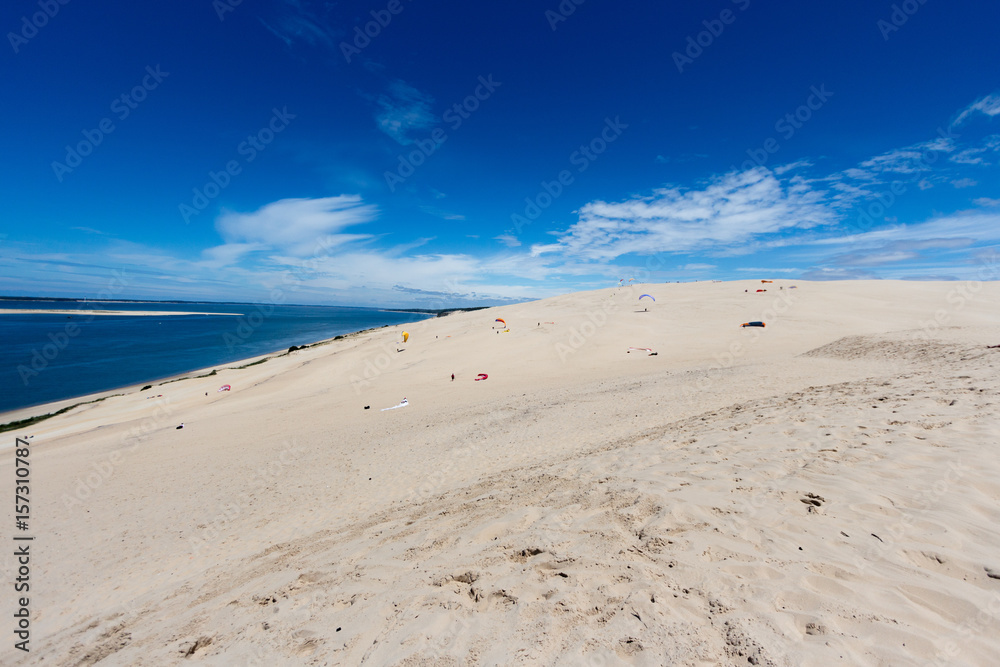 Düne Wanderdüne Strand Sand blauer Himmel Tipp Düne Wanderdüne Strand Sand blauer Himmel Tipp