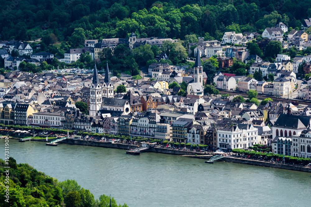 Panorama von Boppard an der Rheinschleife