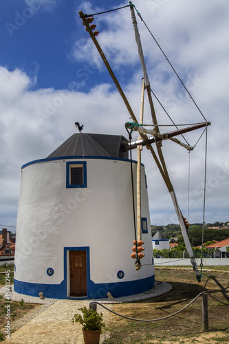 Old wind mill on Torres Vedras Portugal.