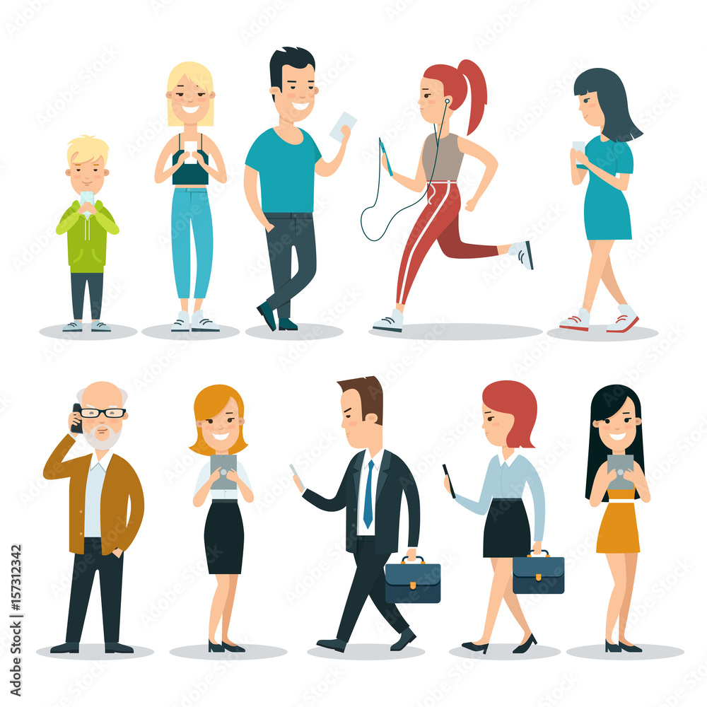 Flat gadgets sport business life vector set. Technology concept. Flat gadgets sport business life vector set. Technology concept.