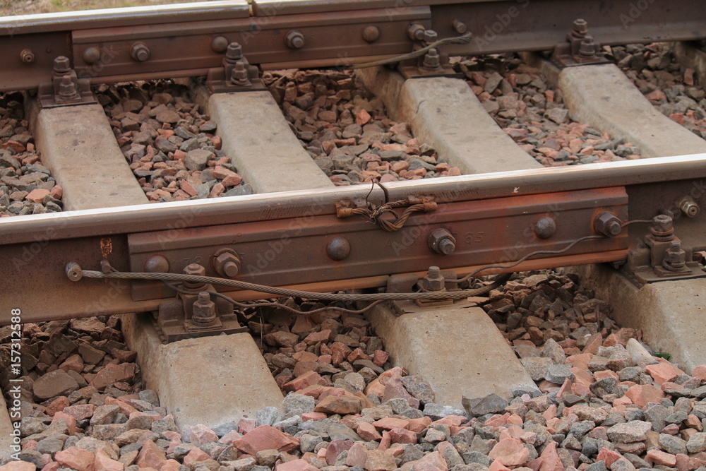 rails are connected by an iron device rails are connected by an iron device
