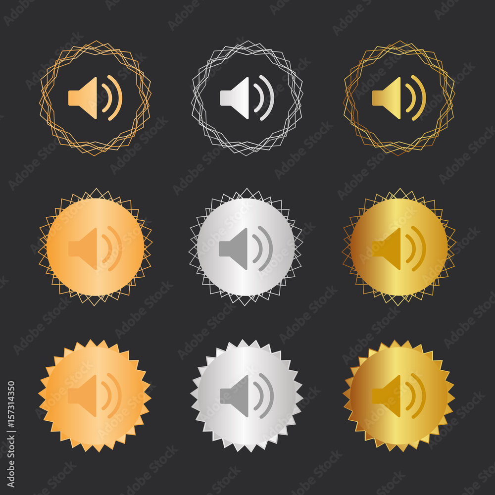 Lautsprecher Akustik - Bronze, Silber, Gold Medaillen Lautsprecher Akustik - Bronze, Silber, Gold Medaillen