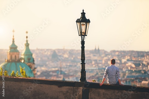 Canvas Print Sunrise in the city