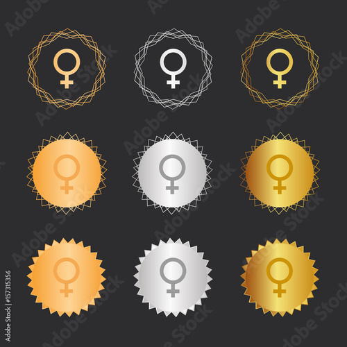 Weiblich Geschlecht - Bronze, Silber, Gold Medaillen