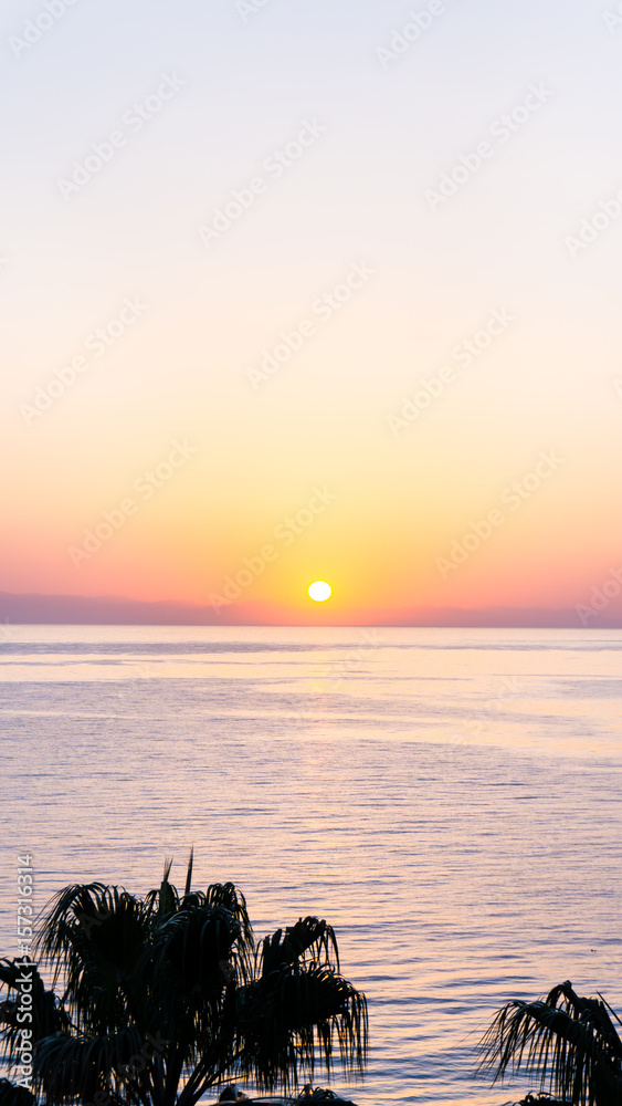 sunset on the sea. Turkey Kemer