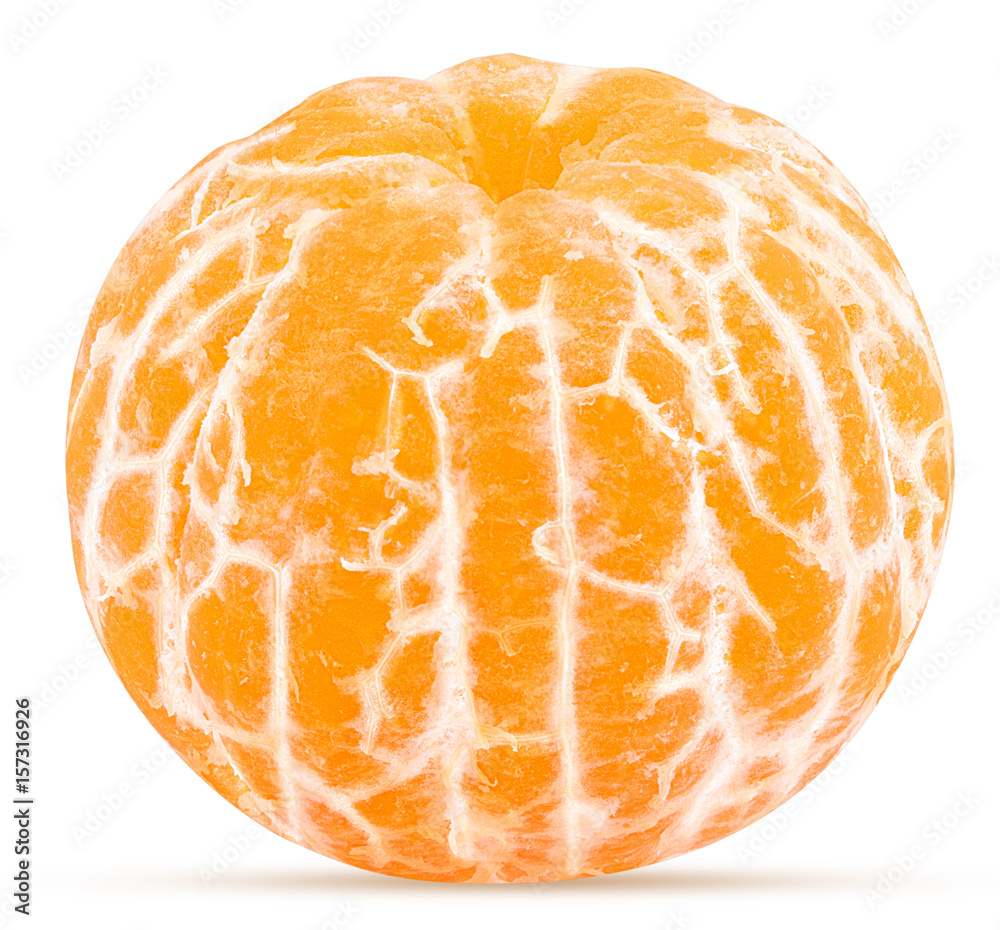 Fresh peeled tangerine