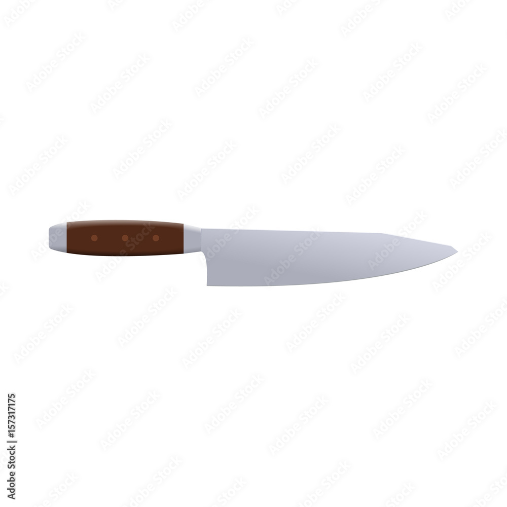 Vector isolated image of knife on white background in a flat style. Icon utensils. Logo cooking of knife. Blade in simple design. For cooking, cut, butchering. Cutlery. Knife chef. Kitchen symbol. EPS Vector isolated image of knife on white background in a flat style. Icon utensils. Logo cooking of knife. Blade in simple design. For cooking, cut, butchering. Cutlery. Knife chef. Kitchen symbol. EPS