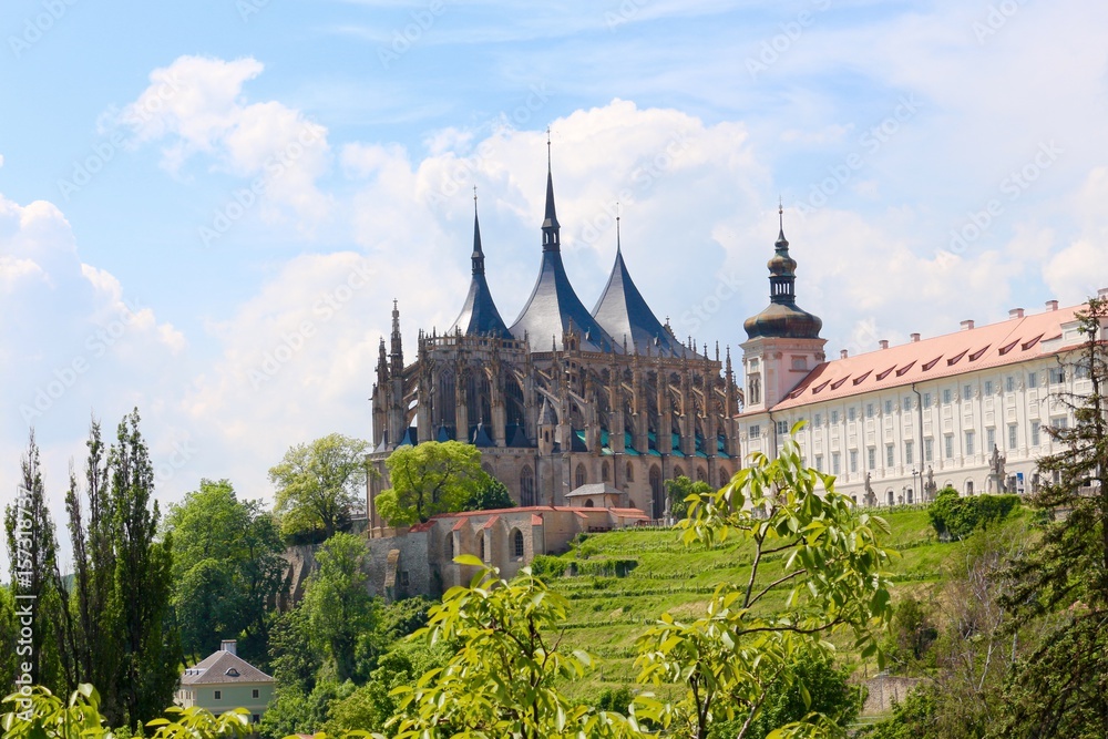 Obraz premium St. Barbara's Church, Kutna Hora, Czech Republic. UNESCO World Heritage Site.