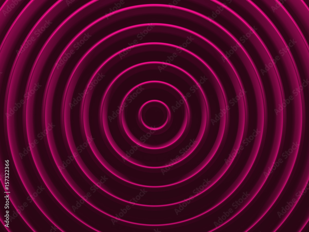 Obraz premium Glamour rings. Radial geometric background for material modern design. 3D illustration. Works for text and website backgrounds, print and mobile application.