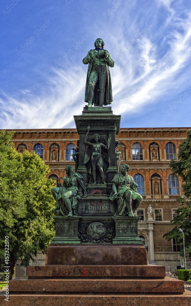 Friedrich Schiller statue, Vienna, Austria