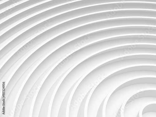 White radial abstract background for graphic design  book cover template  business brochure  website template design. 3D illustration.