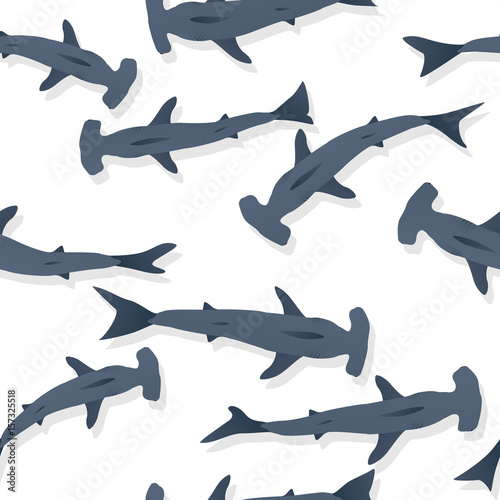 Hammer head sharks pattern