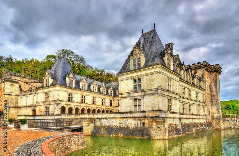 Chateau de Villandry, a castle in the Loire Valley, France