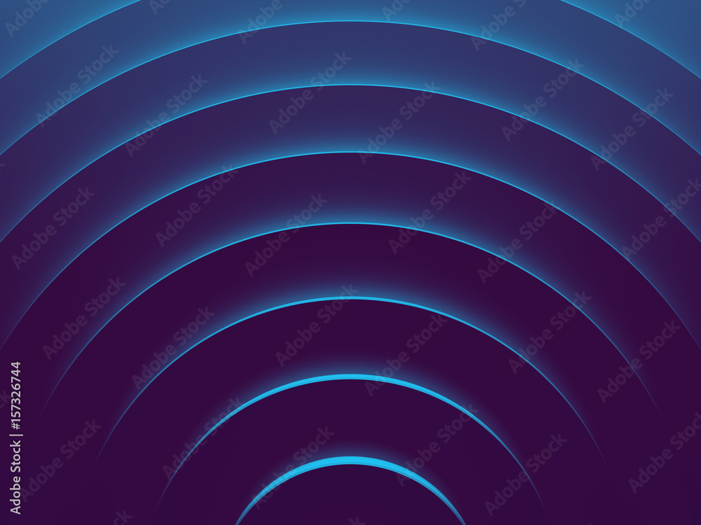 Blue abstract background for graphic design, book cover template, website design, application design. 3D illustration.