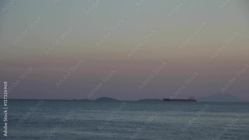 ship sailing in quiet sea,water surface travel tourism. ship sailing in quiet sea,water surface travel tourism.