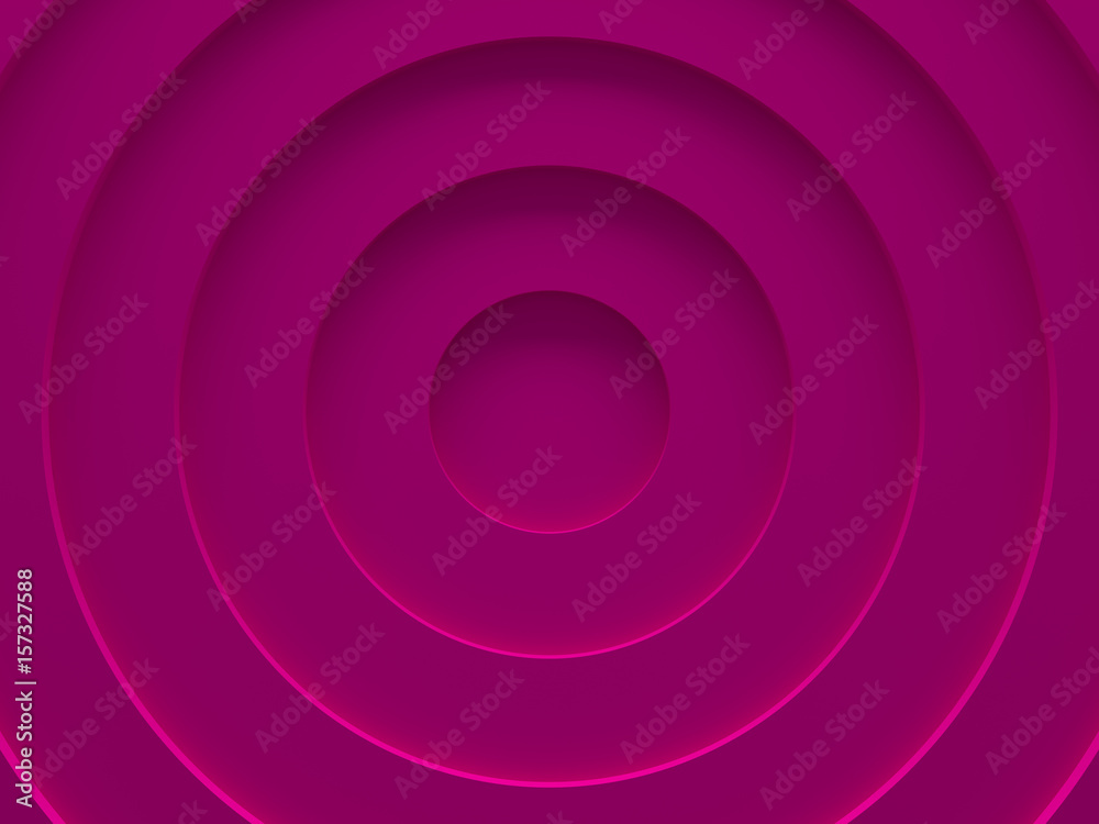 Pink female abstract background for web template, brochure cover or app. Material style. Geometric. 3D illustration.
