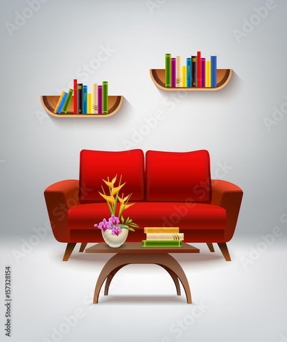 Living Room Interior Illustration