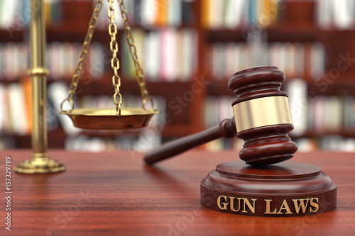 Bild auf Leinwand Gun laws