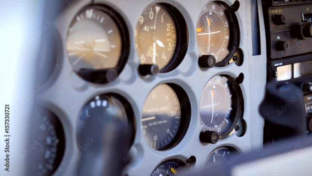 Instruments of an small airplane 2