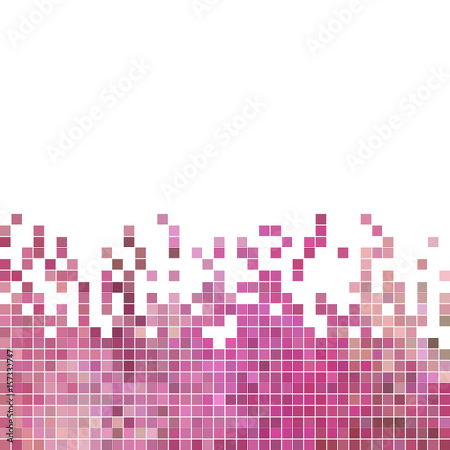 abstract vector square pixel mosaic background