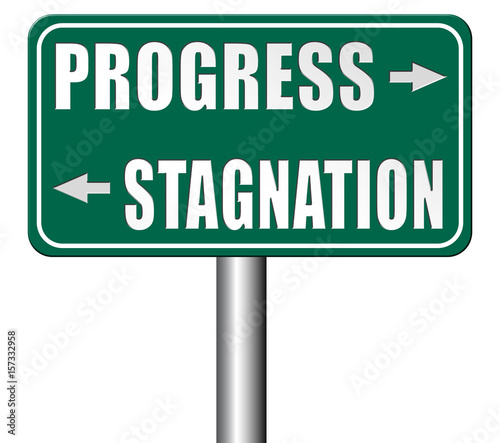 Vászonkép progress or stagnation