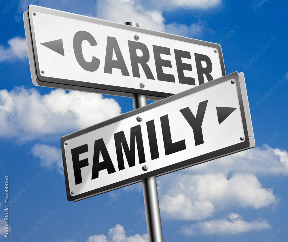 Fototapeta premium career family balance