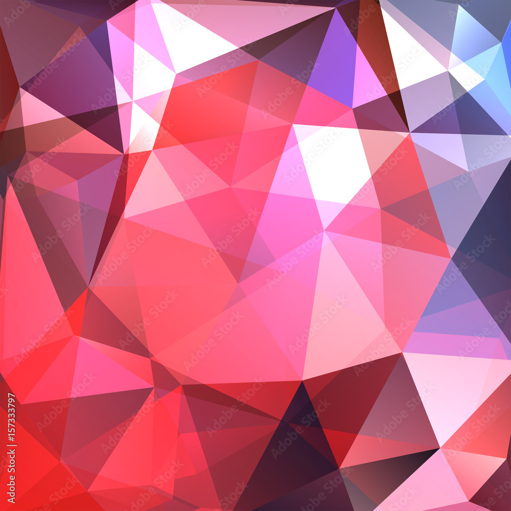 Background made of red, pink, white triangles. Square composition with geometric shapes. Eps 10 Background made of red, pink, white triangles. Square composition with geometric shapes. Eps 10