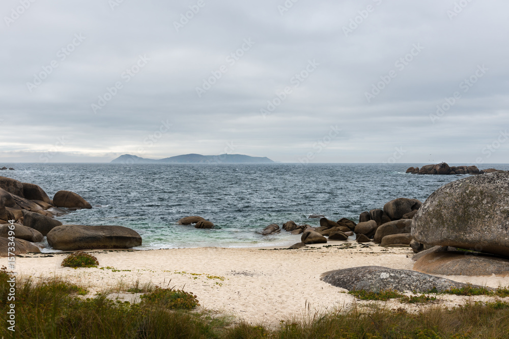 Lonely beach in the Rias Baixas, Galicia Lonely beach in the Rias Baixas, Galicia