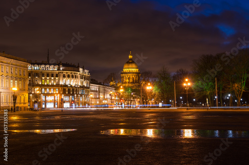 Night view of Saint Petersburg