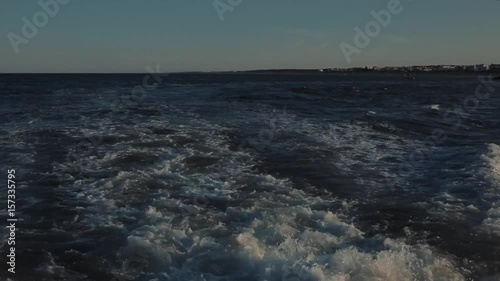 Sunset at sea photo