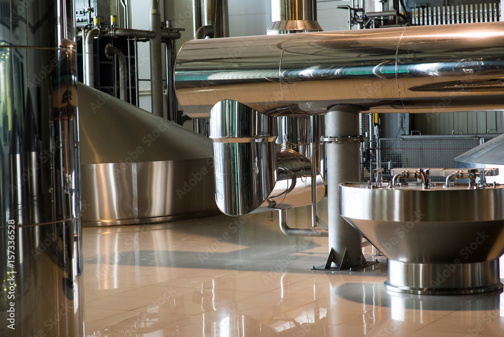 Tanks for beer storage. Modern Brewing Production. Tanks for beer storage. Modern Brewing Production.
