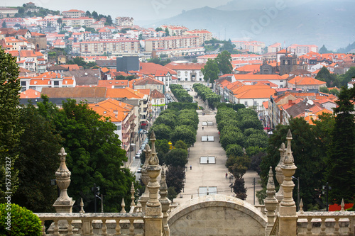 Top view of Lamego city, northern Portugal. photo