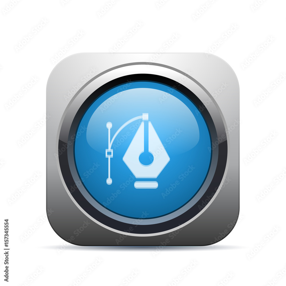 Square Push-Button - Vector Square Push-Button - Vector